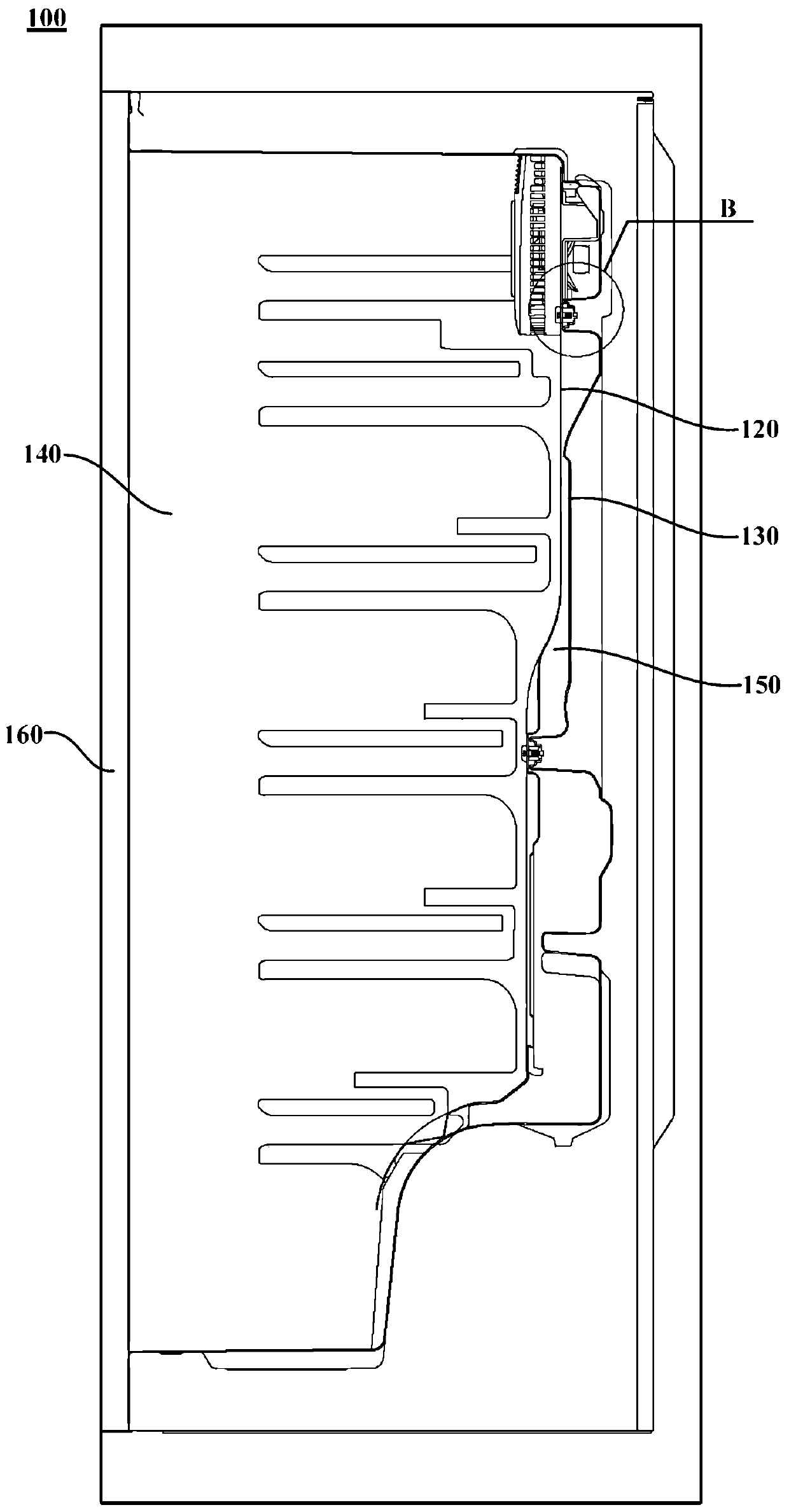 air cooled refrigerator