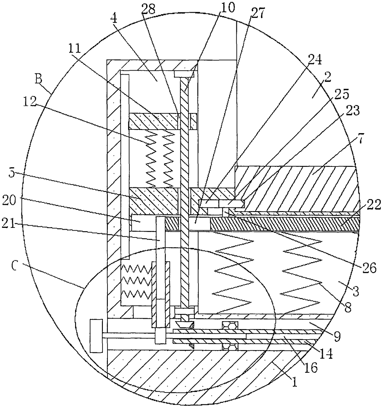 Bidirectional pressurized gastric lavage device for department of gastroenterology