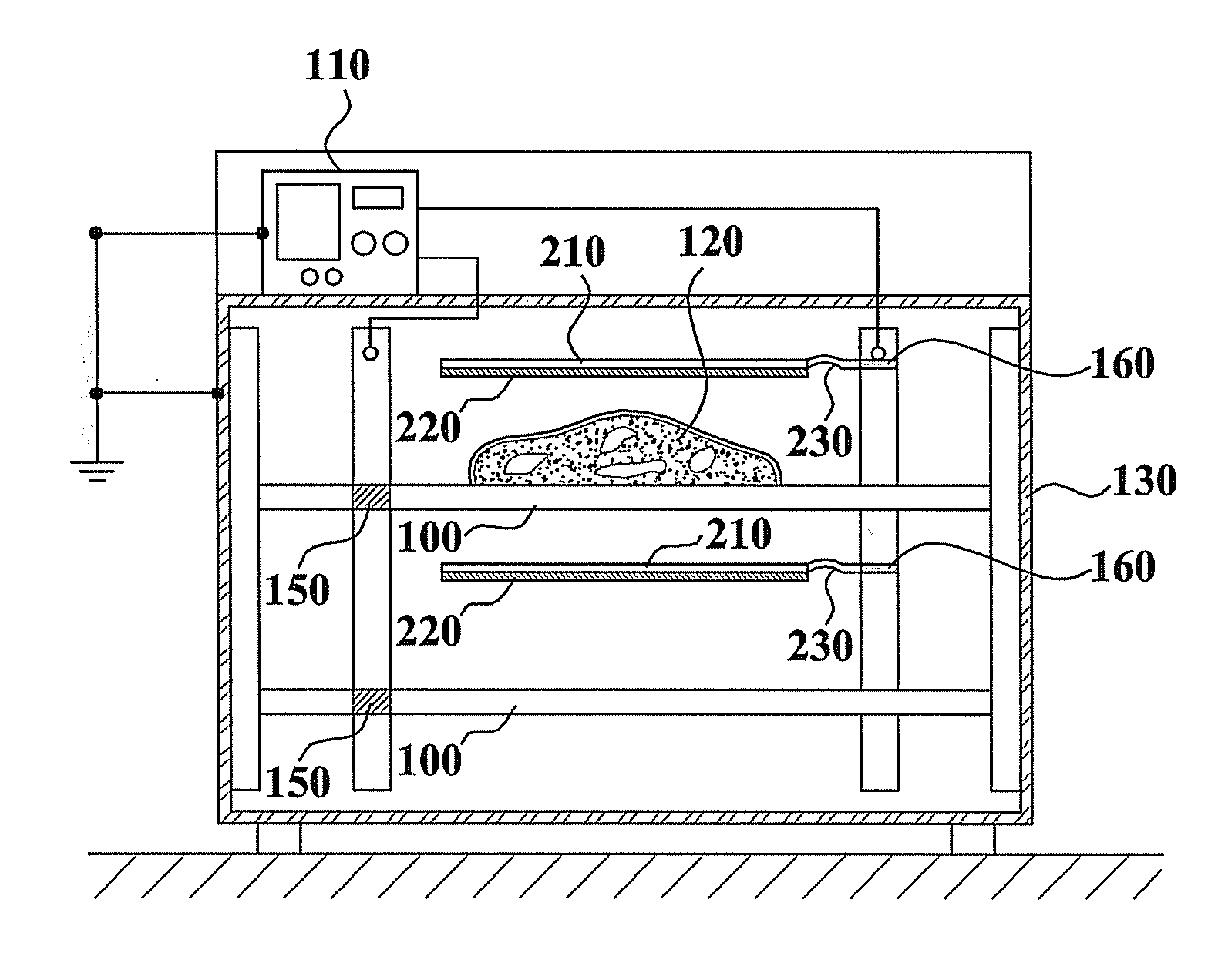 System for maintaining freshness including flexible conducting polymer electrode