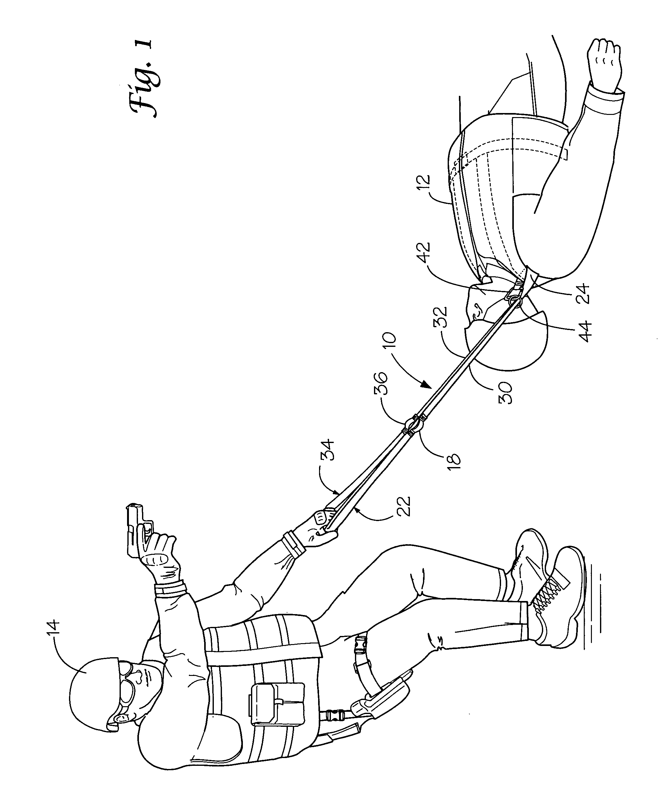 Dual handle adjustable drag strap