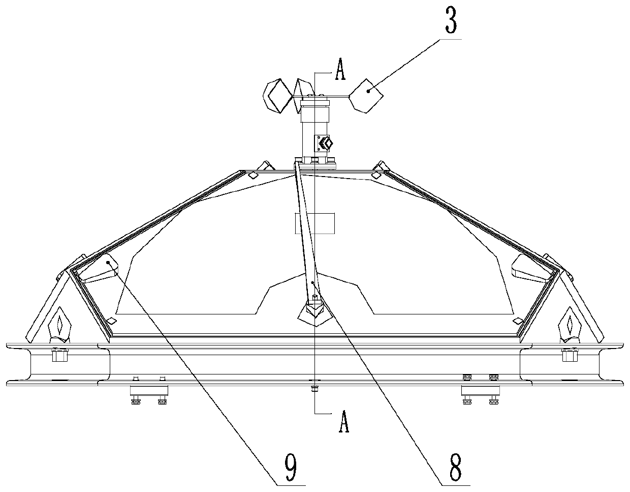 Outdoor Engineering Measuring Rain Sensing Structure