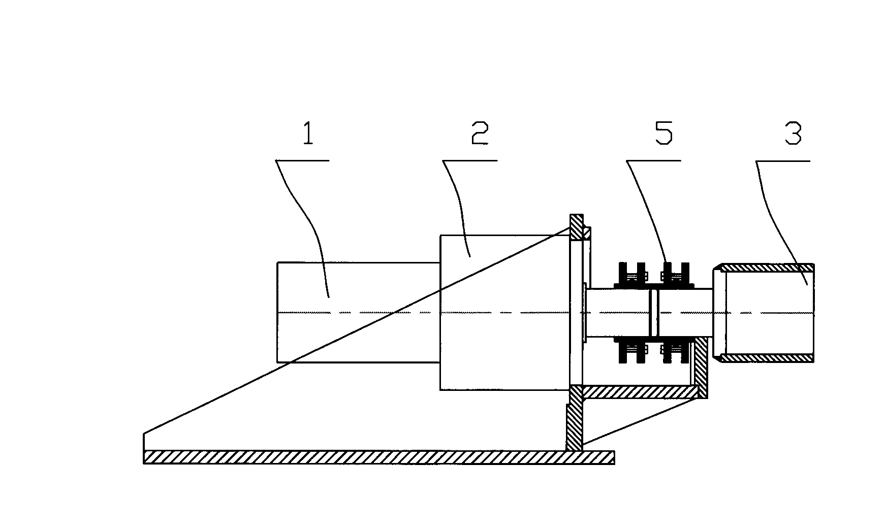 X-shaft transmission system for modifying planing machine into milling planer