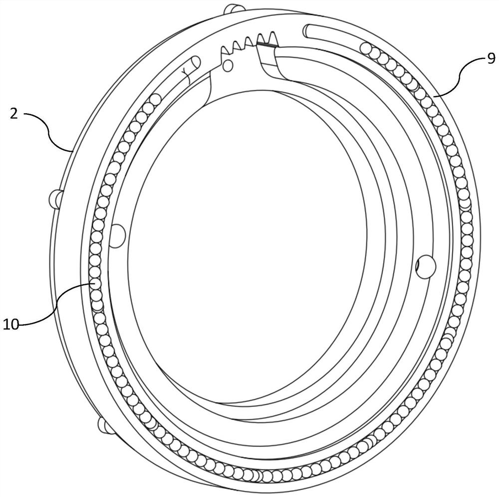 Force amplifier capable of generating axial displacement and axial thrust through rotation