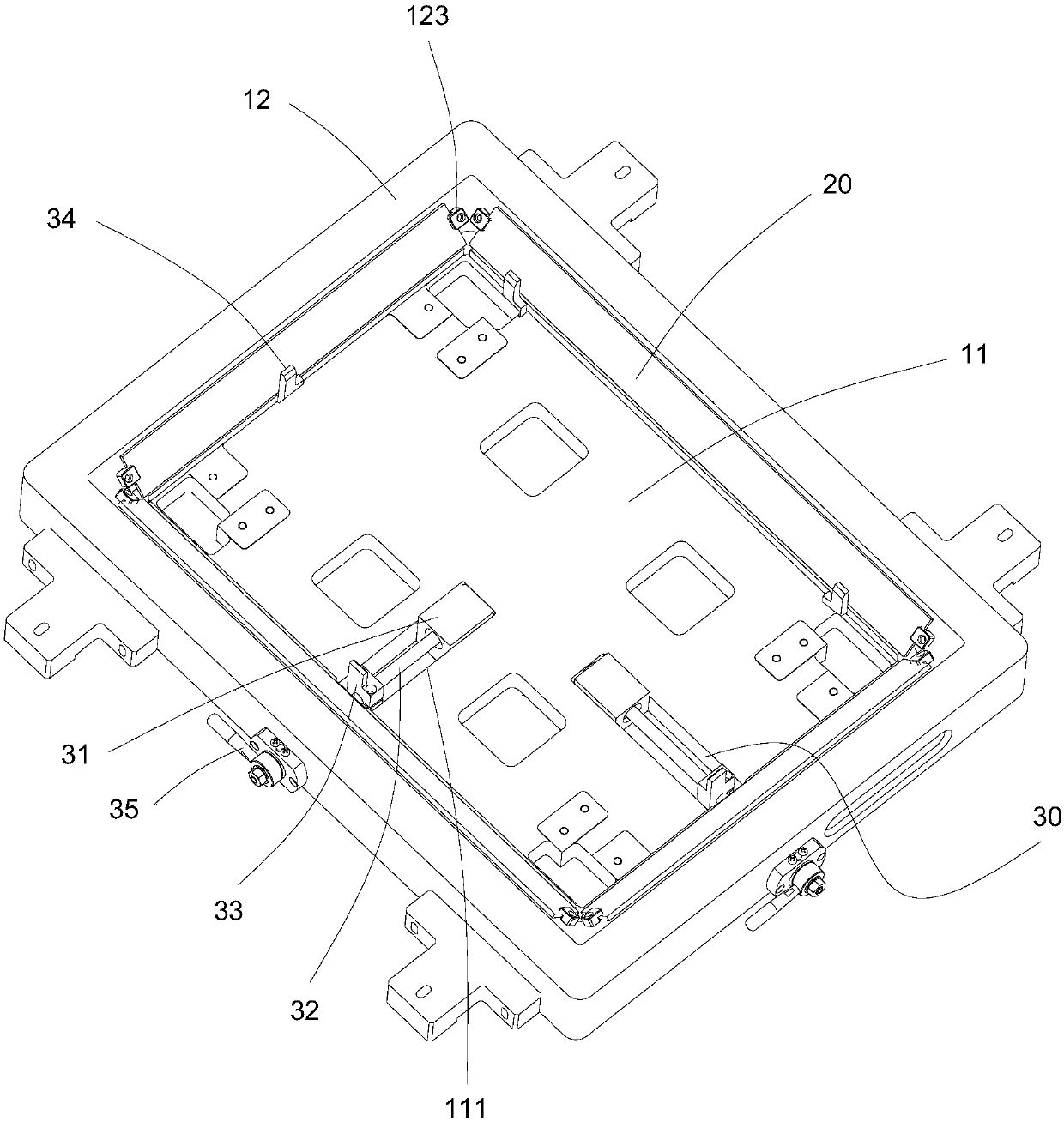 Universal pneumatic fixture for visual inspection devices