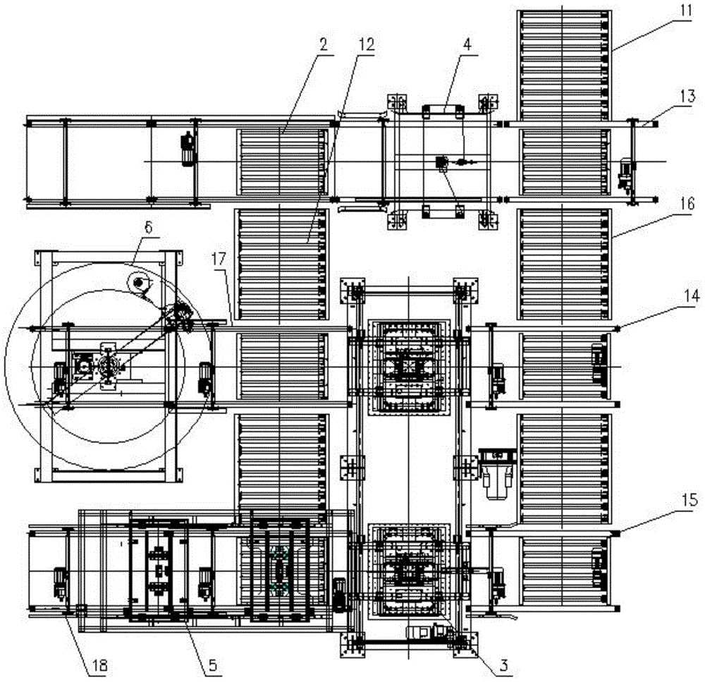 Transferring, shifting and collection method for goods