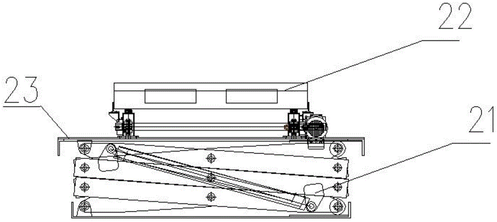 Transferring, shifting and collection method for goods