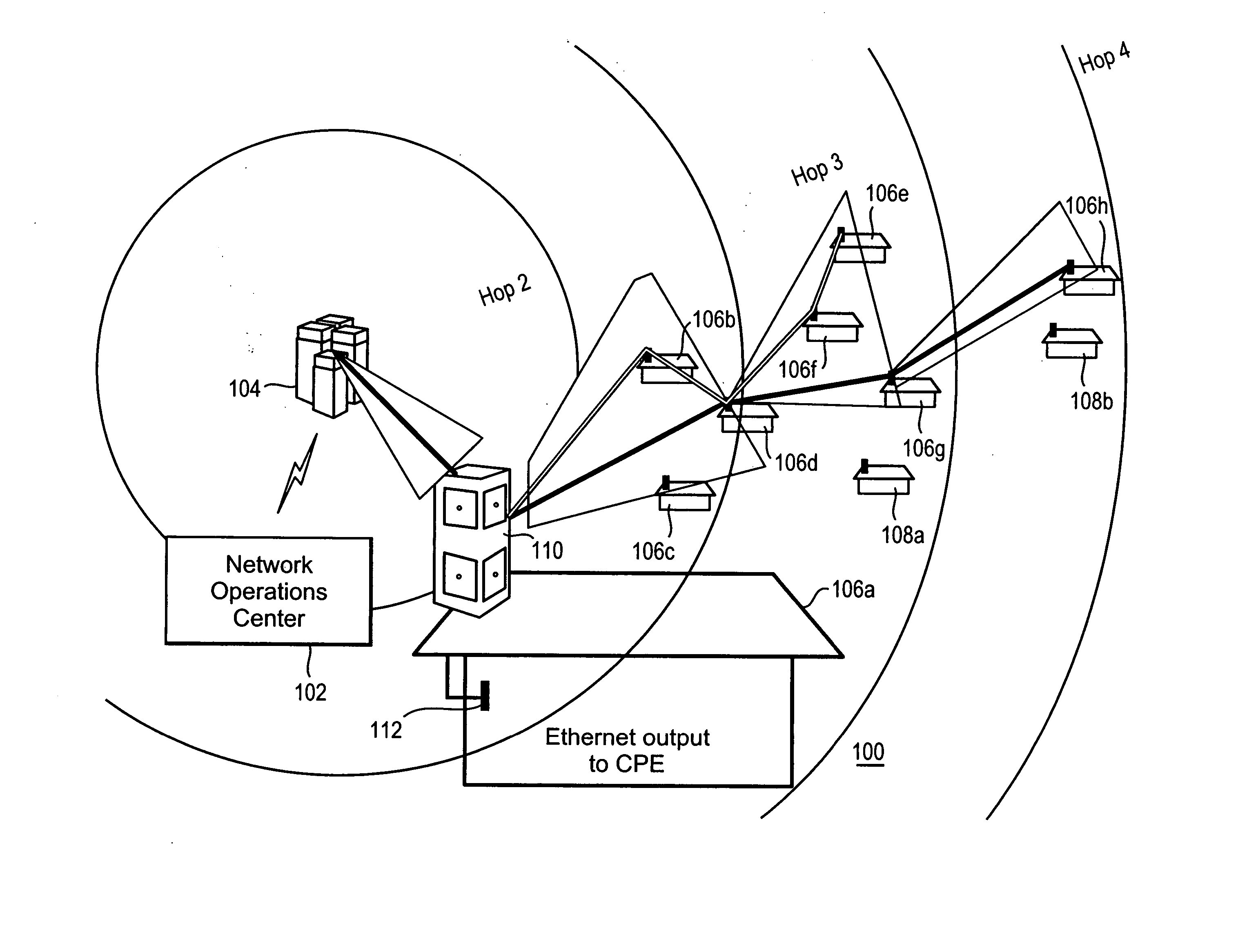 Managed microcell wireless mesh network architecture