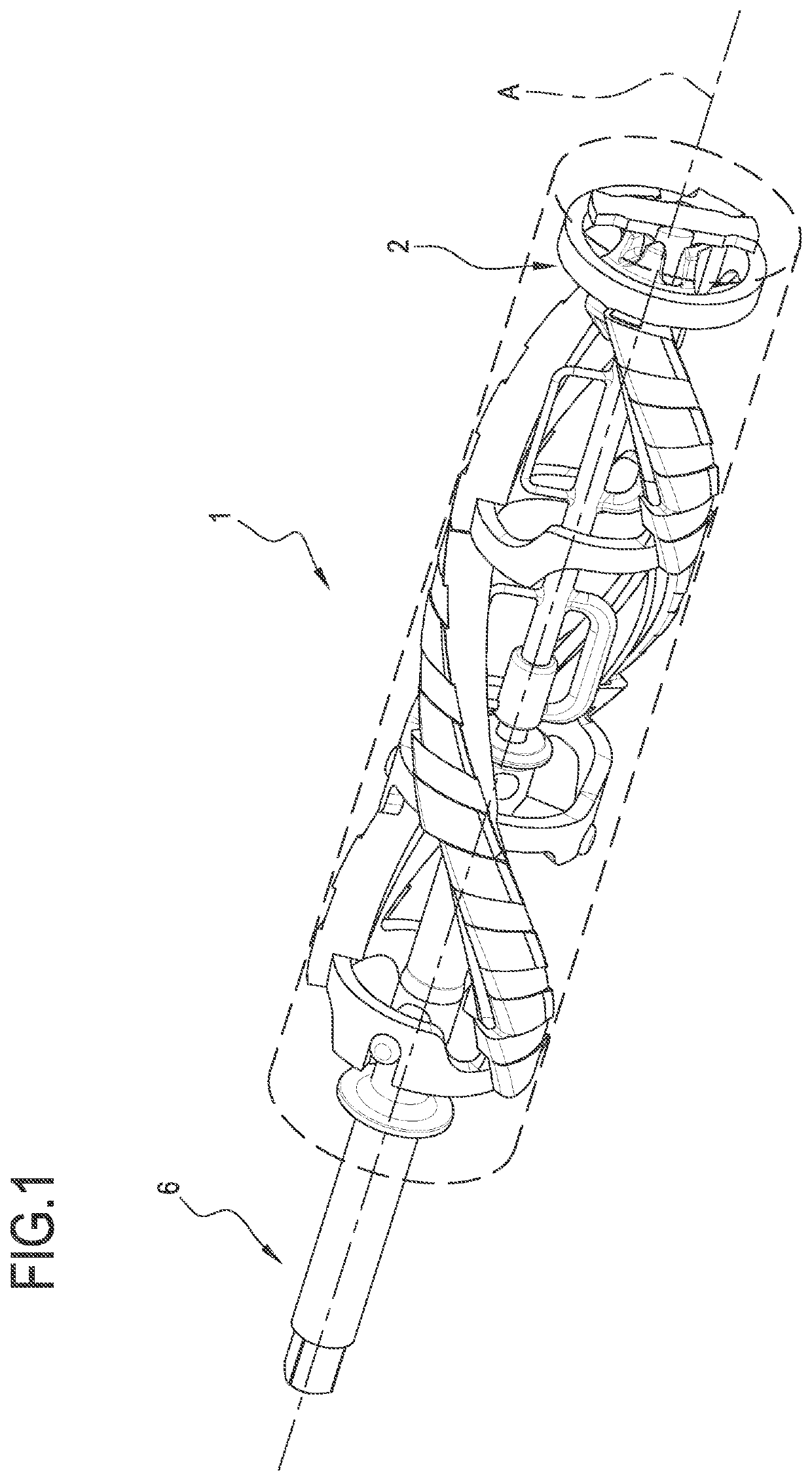 Stirrer of a machine for making and dispensing ice cream products