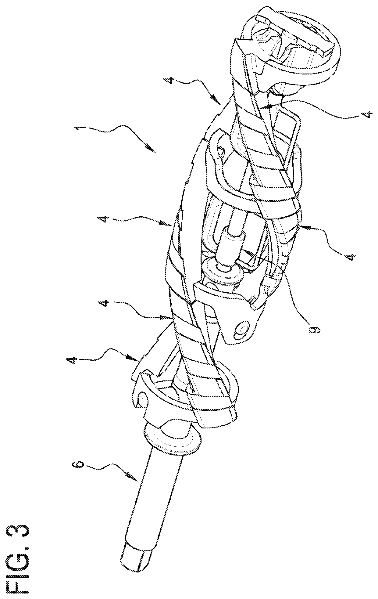 Stirrer of a machine for making and dispensing ice cream products