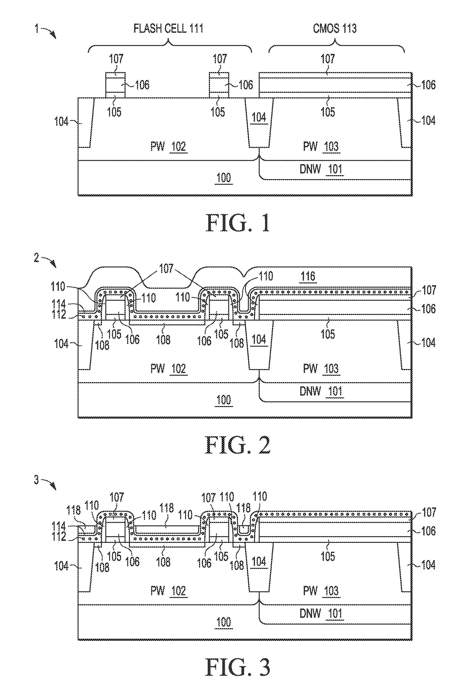 Nonvolatile Memory Bitcell With Inlaid High K Metal Select Gate