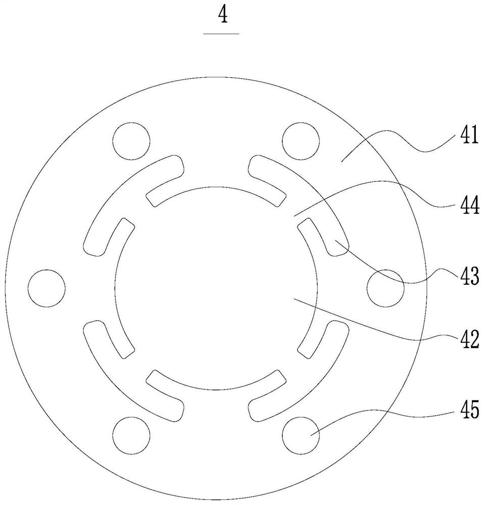 Heat conduction piece, bearing composite supporting cooling structure and vacuum pump