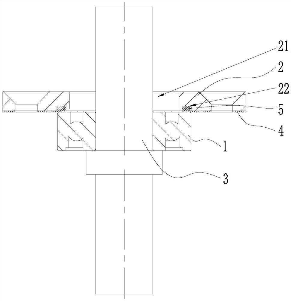 Heat conduction piece, bearing composite supporting cooling structure and vacuum pump