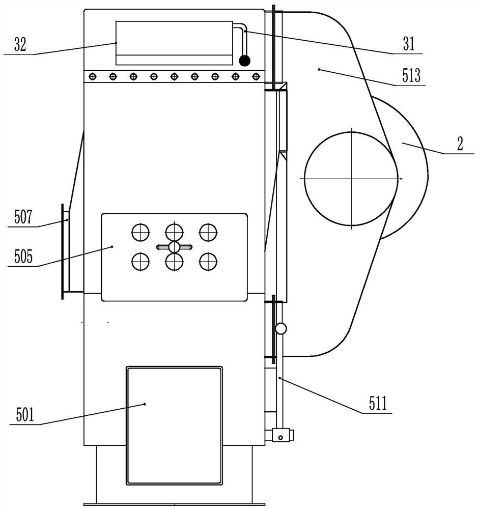 A kind of anti-firing hot air stove