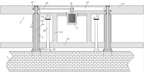 Bridge guardrail device with lifting warning function