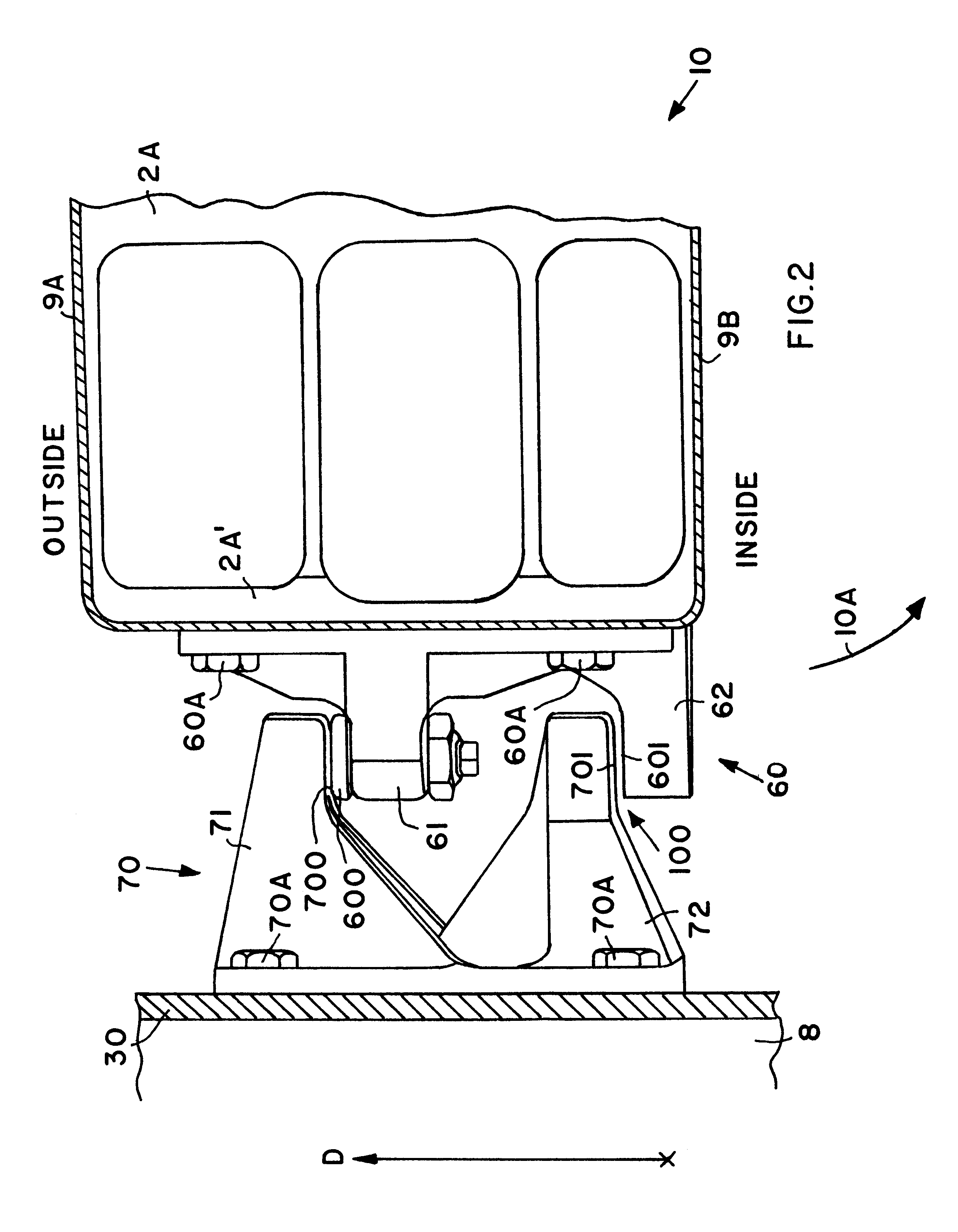 Aircraft door structure