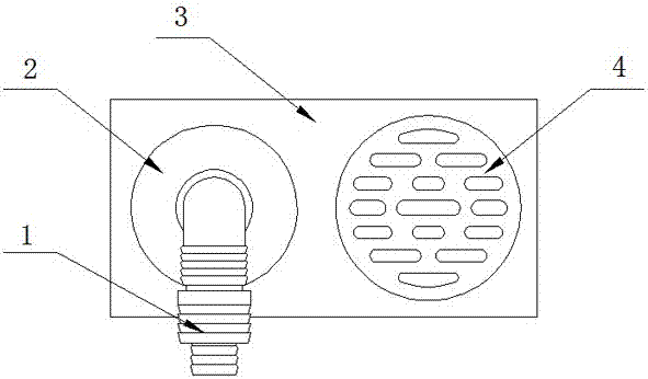 Indoor floor drain component