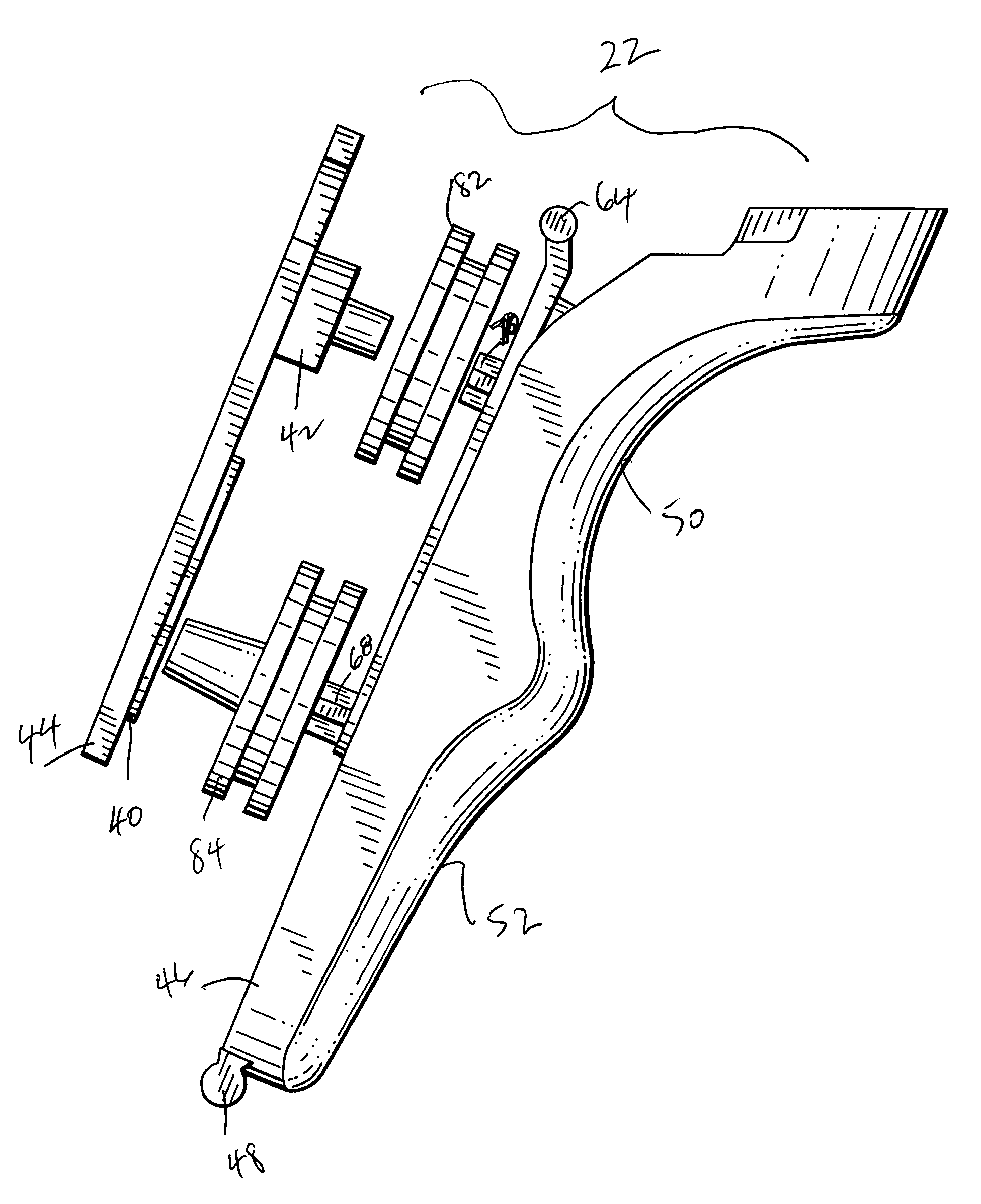 Method of and control switch arrangement for controlling different operational states in an electro-optical reader