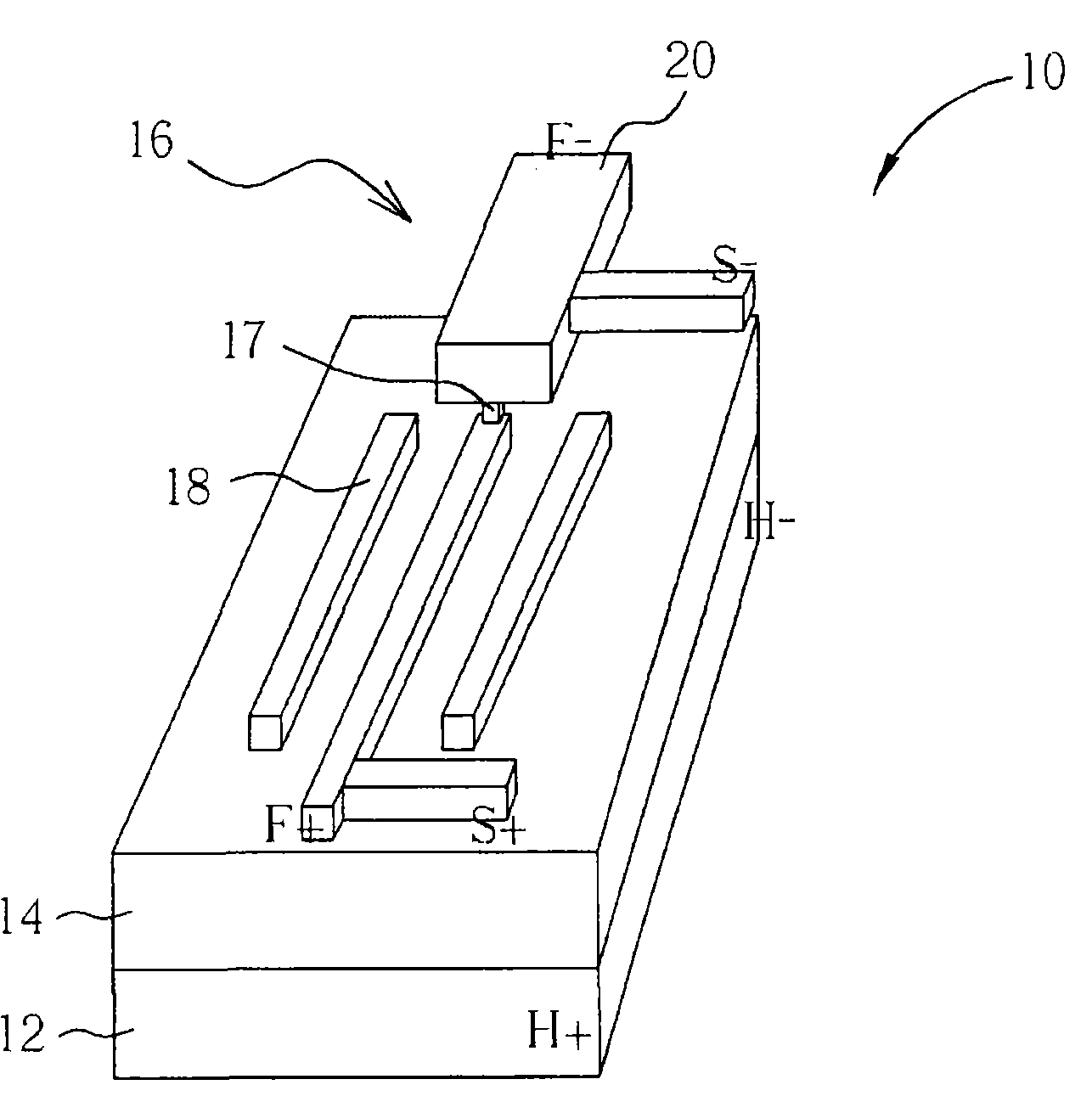 Test construction and test method