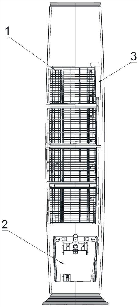 Cylindrical cabinet type humidifying air conditioner