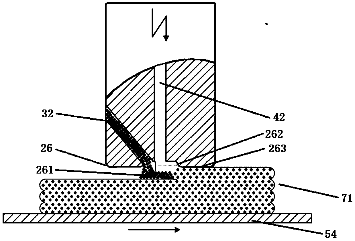 3D printing device used for preparing aluminum matrix composite and printing method thereof