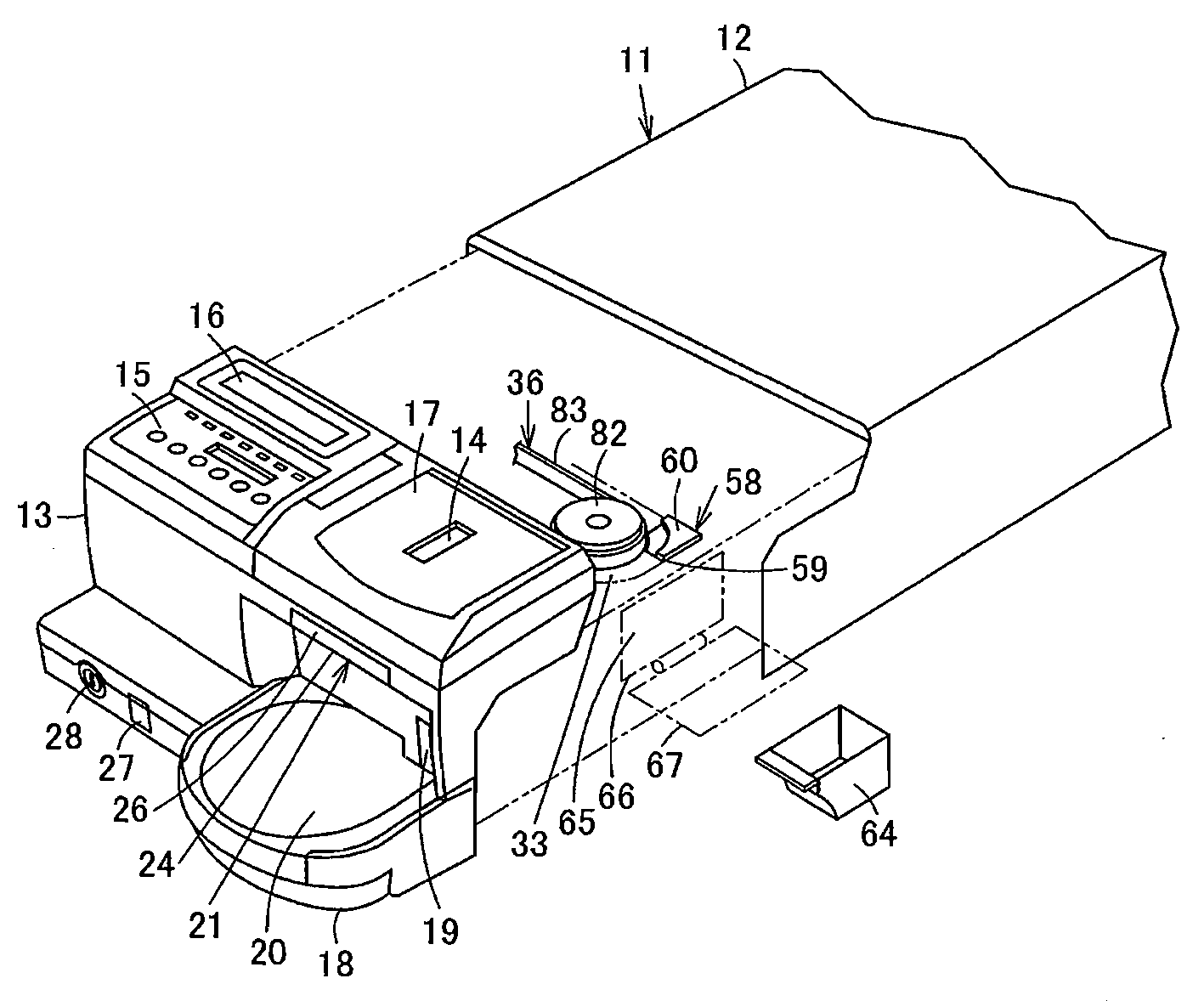 Cash processing machine