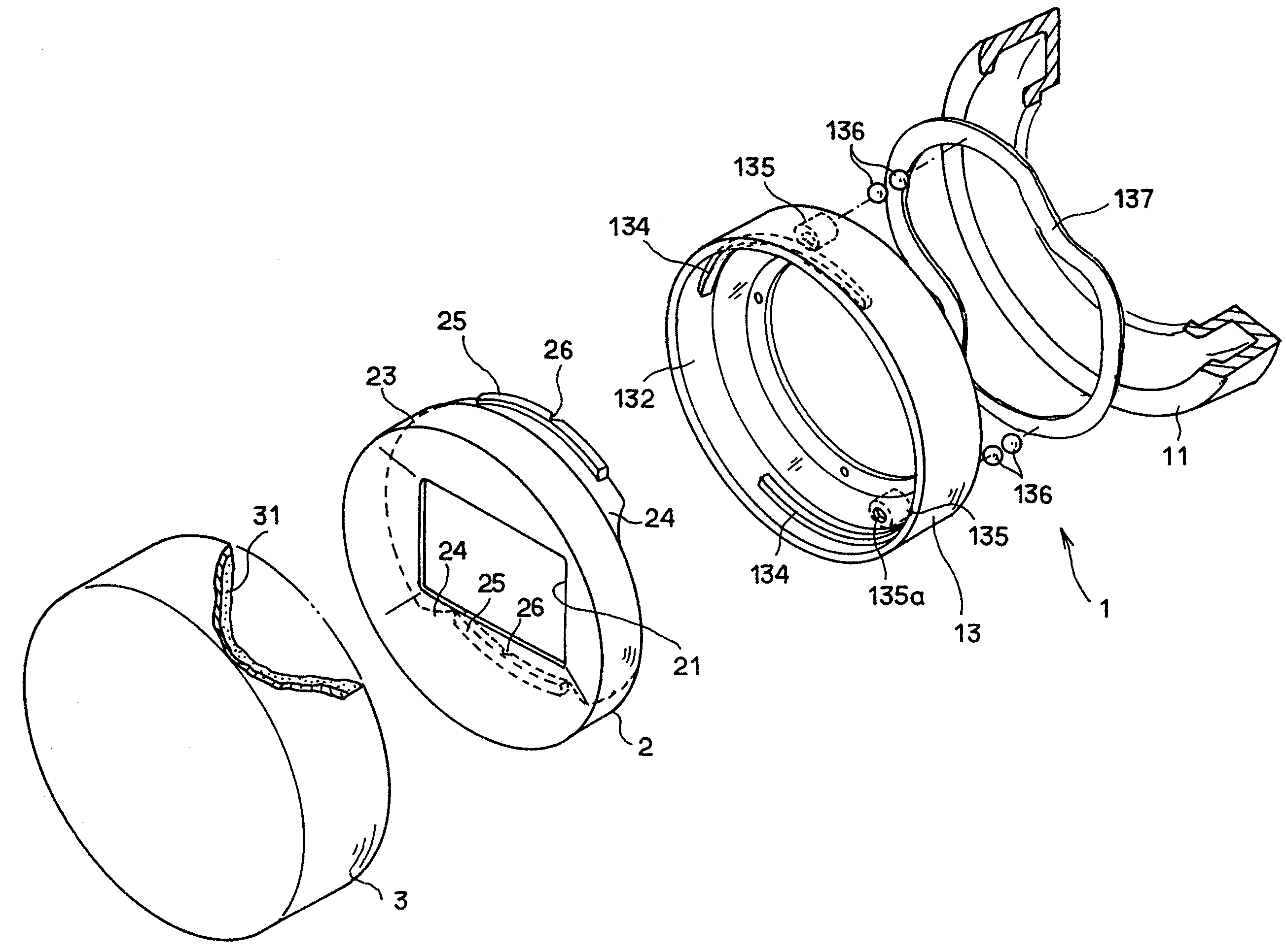 Lens accessory mounting device