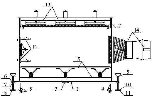 Electromechanical equipment static electricity and dust removal device