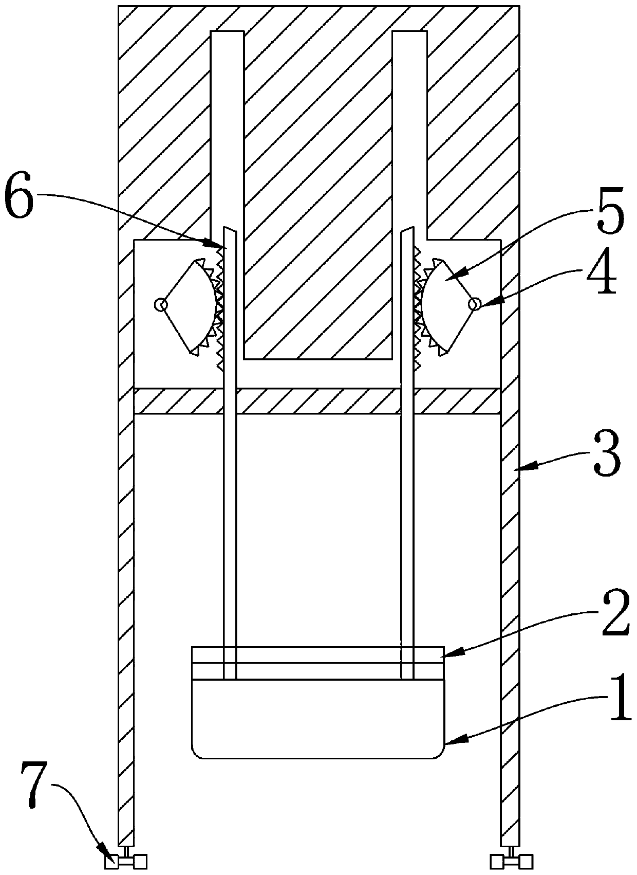 Foundation tamping device for fabricated building construction