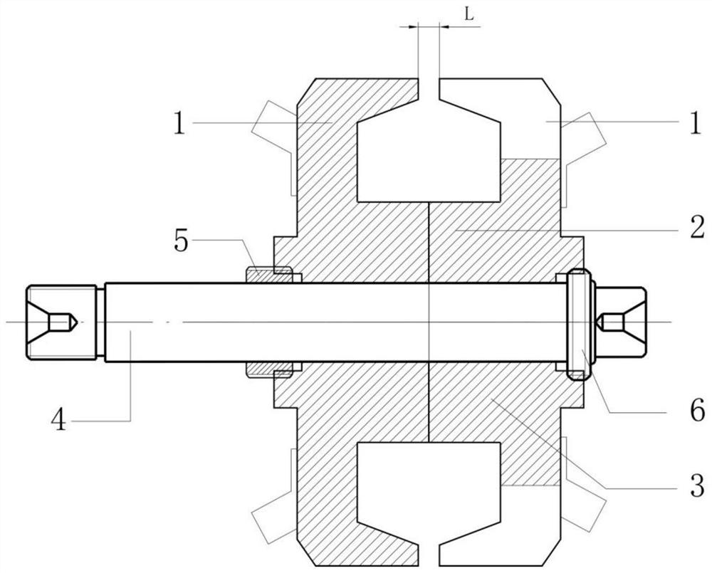 Brushless direct excitation motor and assembling method thereof