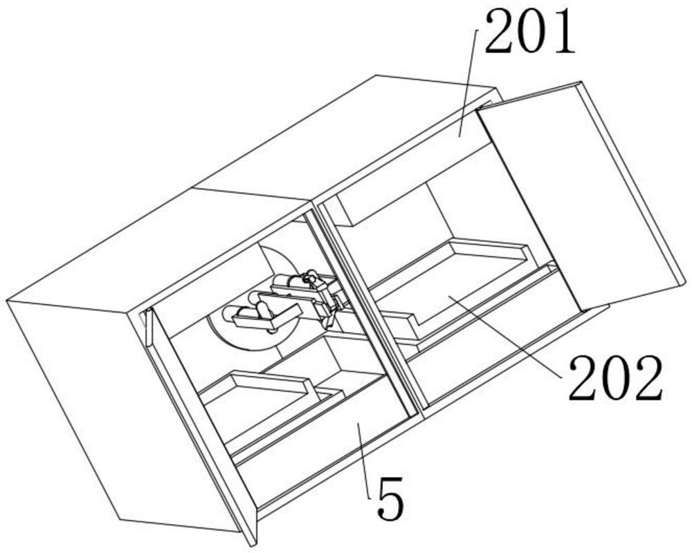 Multi-angle cleaning and drying equipment for medical machinery