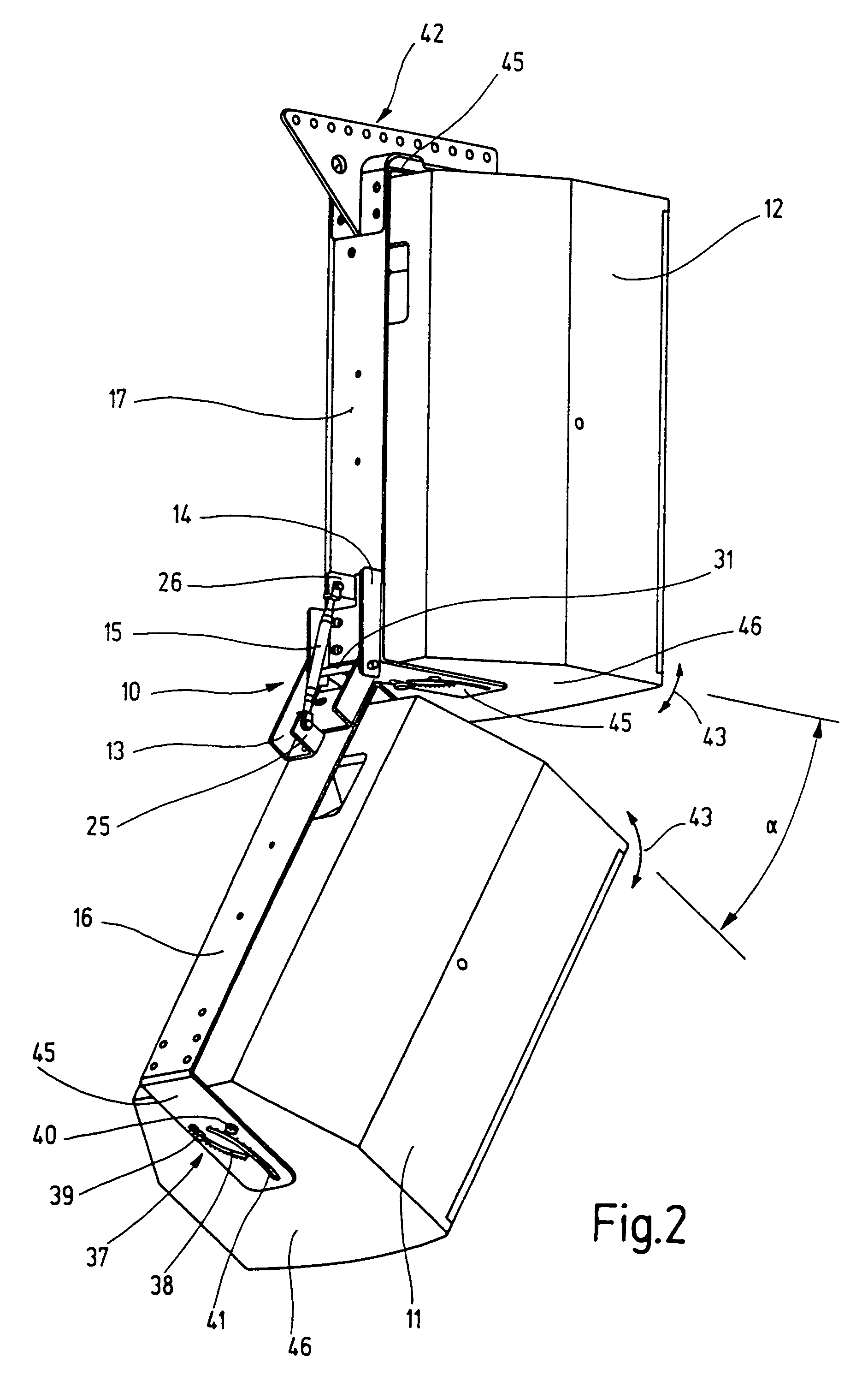 Connecting unit for the angle-adjustable connection of at least two loudspeaker enclosures, and correspondingly connected loudspeaker enclosures