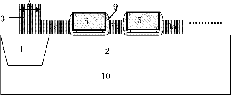 Test structure for monitoring source and drain polycrystalline silicon etching