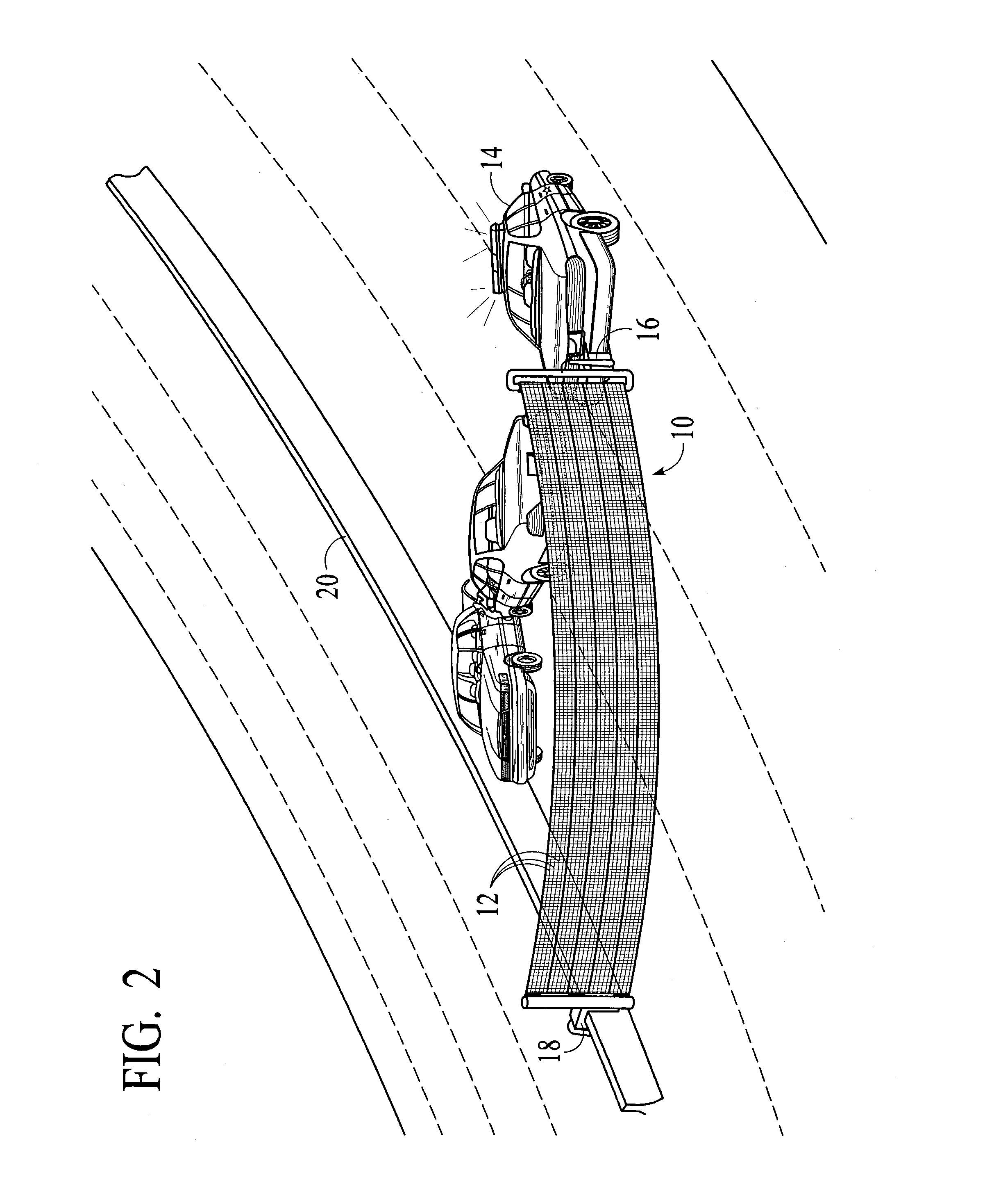 Safety barrier with illuminating components