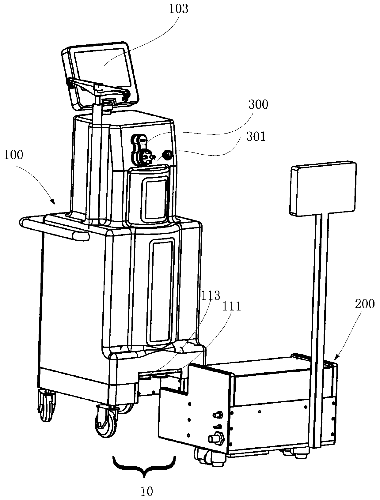 Butt joint equipment, waste liquid collecting and treating system and waste liquid treating method