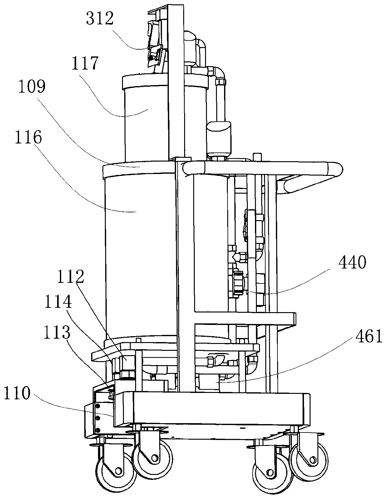 Butt joint equipment, waste liquid collecting and treating system and waste liquid treating method