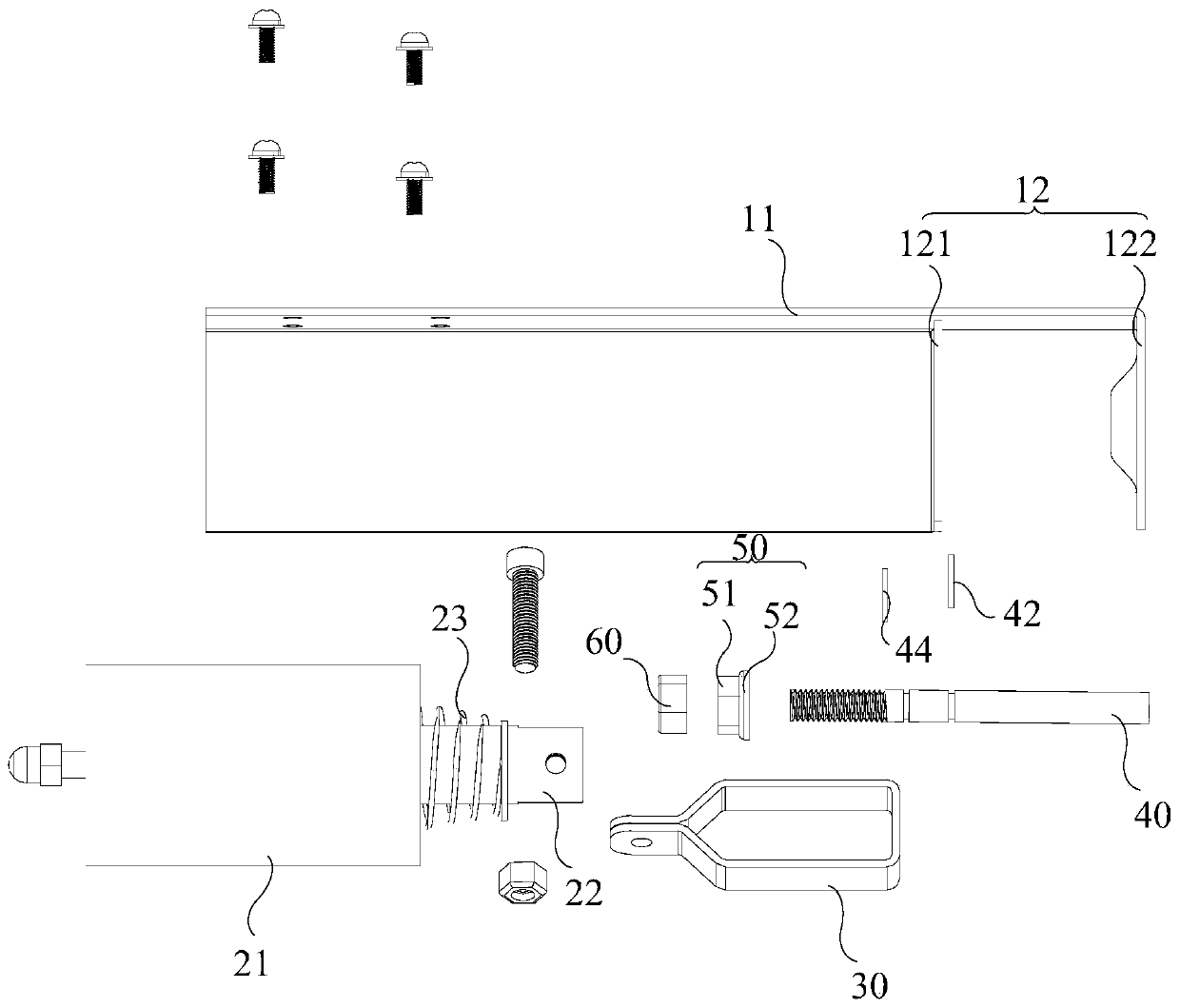 Air port closing trigger mechanism