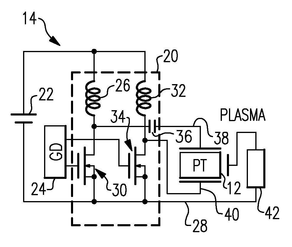 High gain miniature power supply for plasma generation