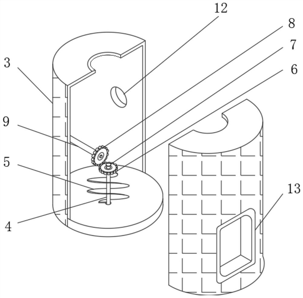 Sludge incinerator convenient for internal cleaning