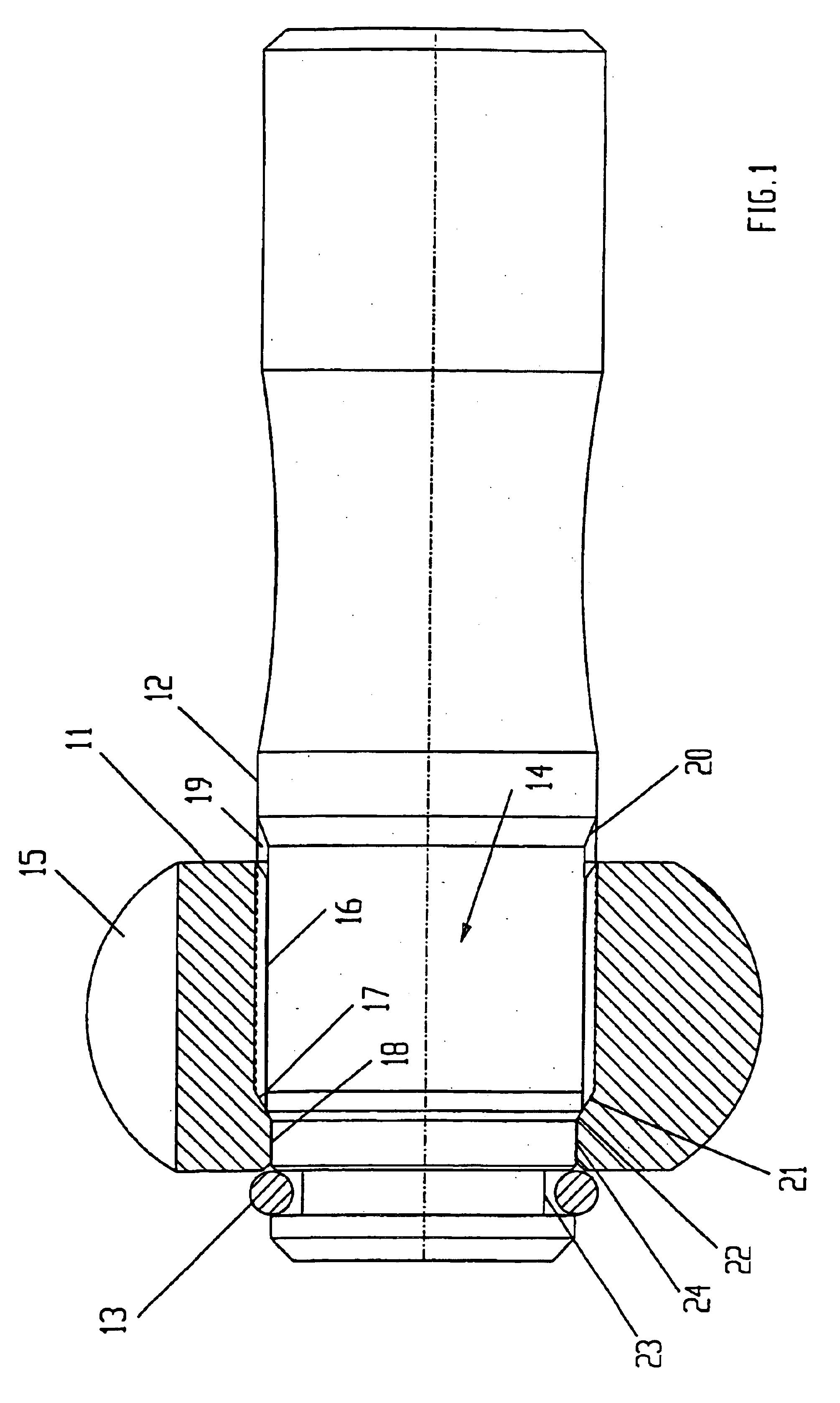 Hub member and shaft journal assembly and method