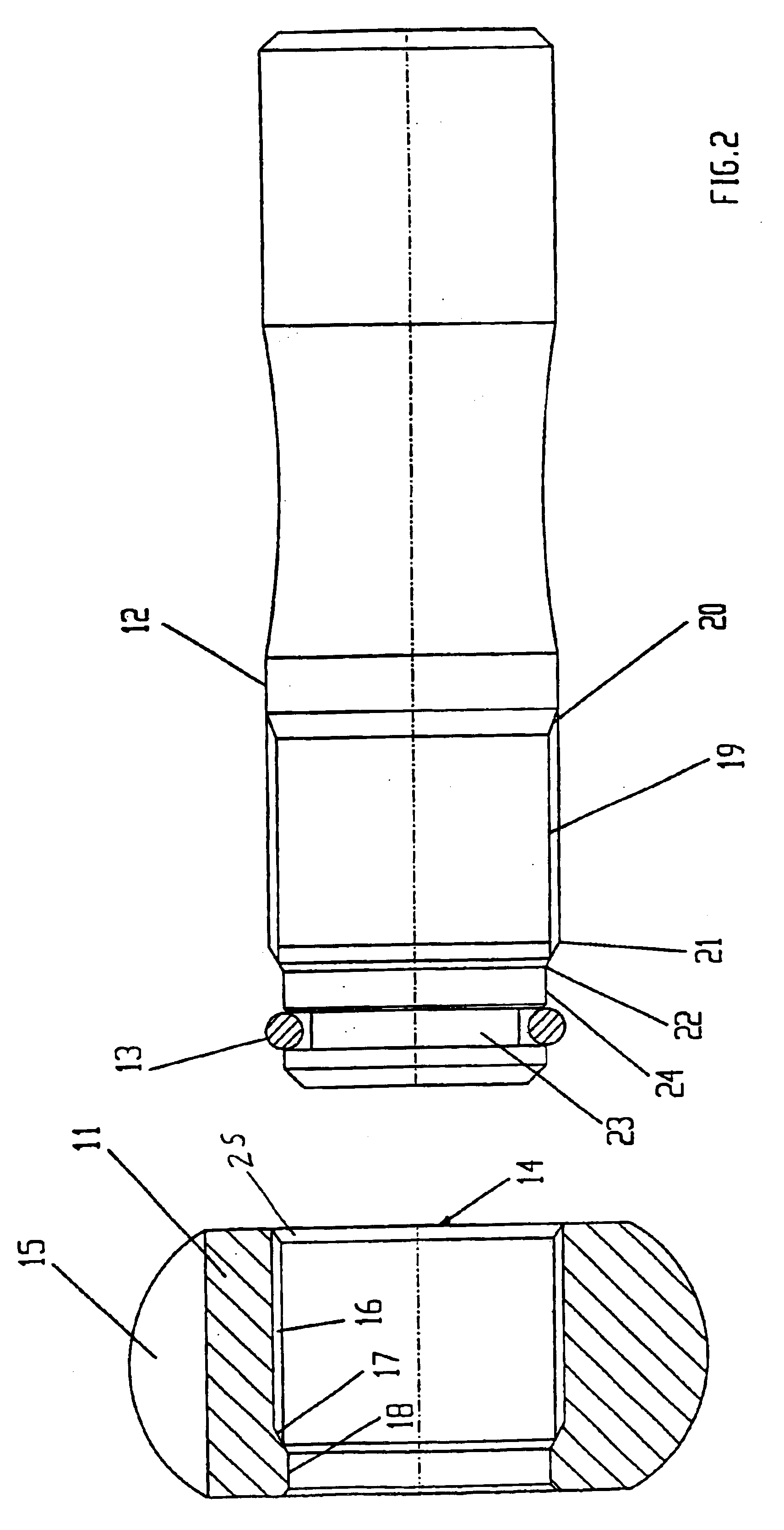 Hub member and shaft journal assembly and method