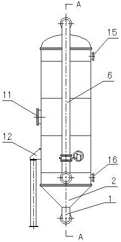 A slag water waste heat heat exchange device for online backwashing