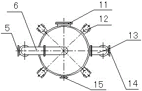 A slag water waste heat heat exchange device for online backwashing