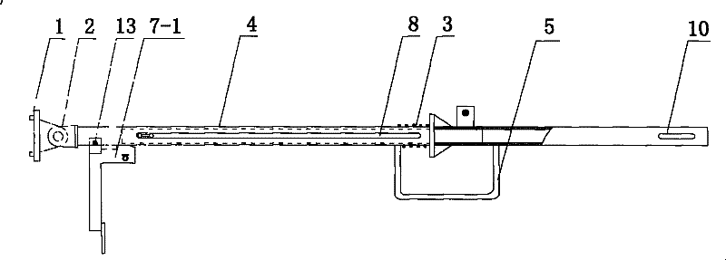 Ejector with arc vertical line