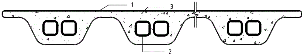 FRP (fiber reinforce plastic) tube-concrete-multiple steel tube hollow combined single-box or multi-box multi-compartment beam