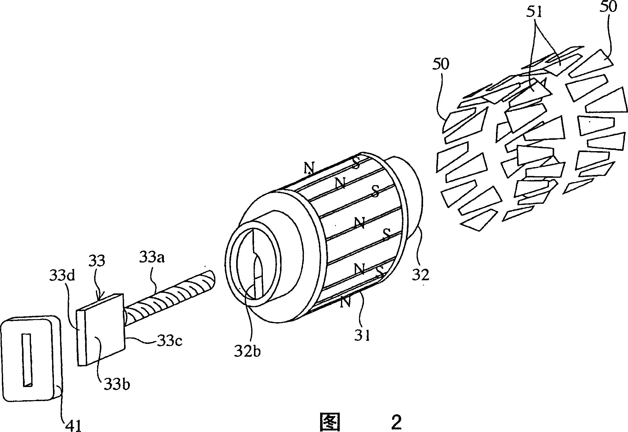 Motor shaft for rotation/direct action converting motor and method of manufacturing the motor shaft