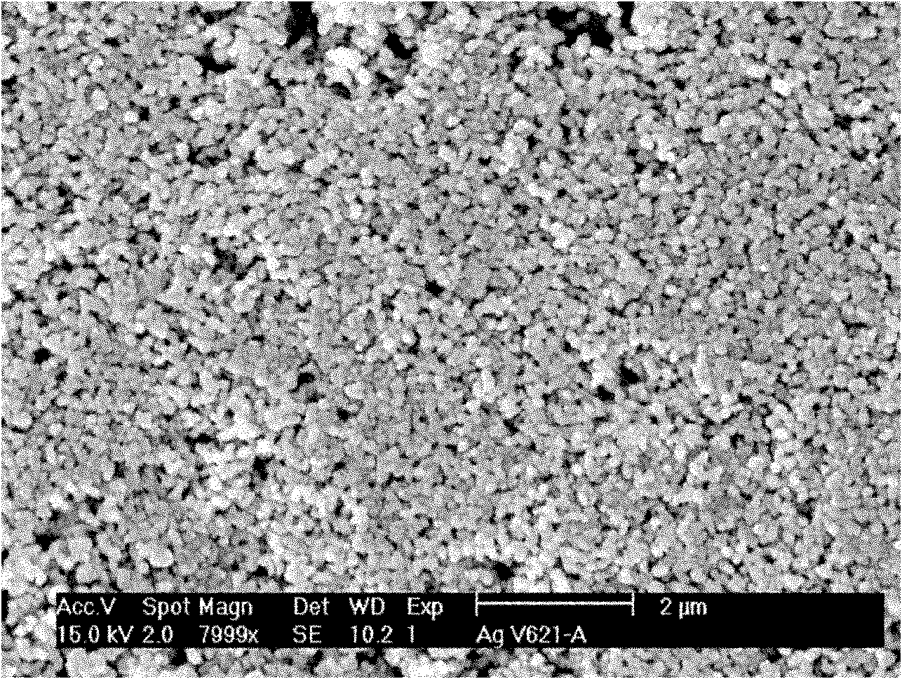 Method for preparing silver micro-powder for high-temperature sintering silver pastes