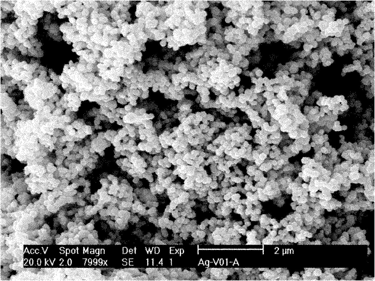 Method for preparing silver micro-powder for high-temperature sintering silver pastes