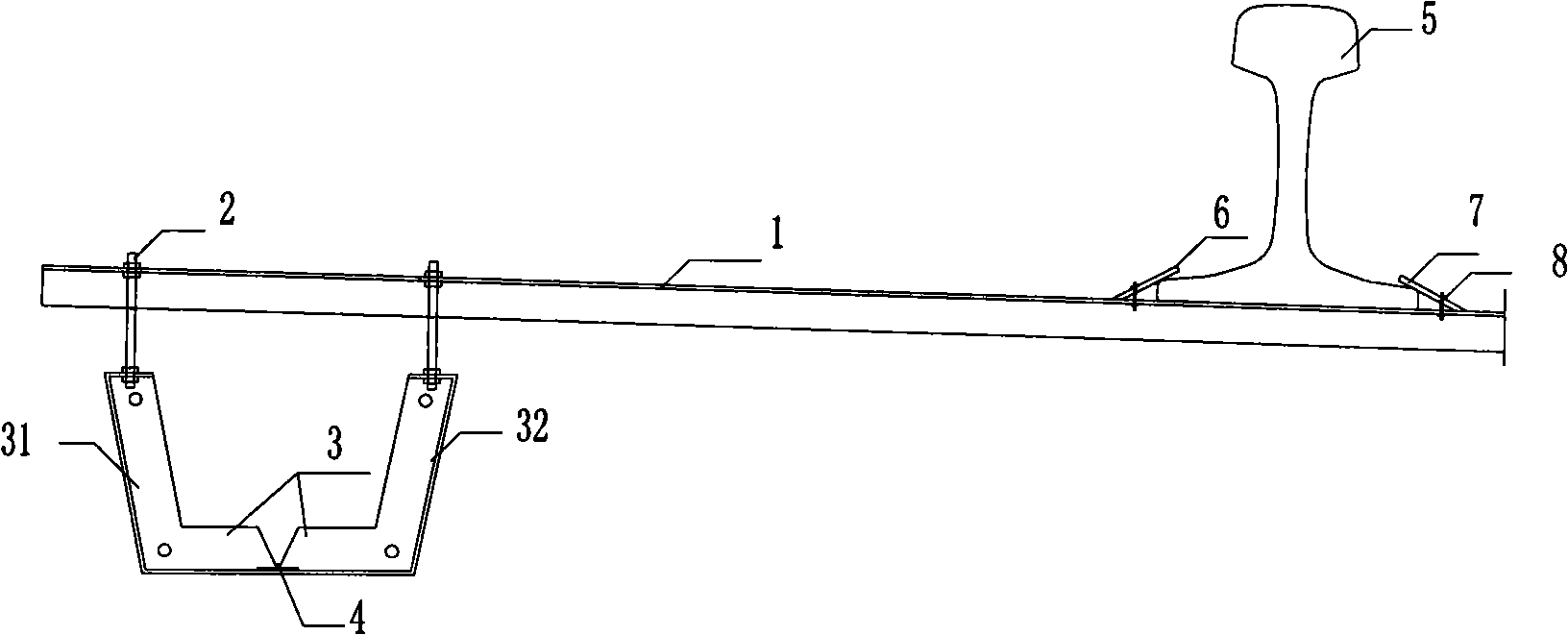 Subway unballasted track ditch construction method and used formwork