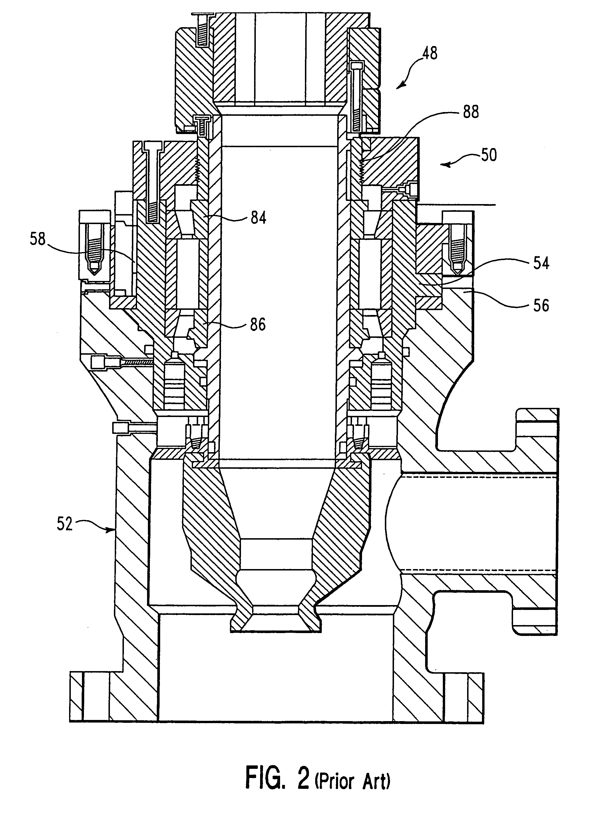 High pressure rotating drilling head assembly with hydraulically removable packer