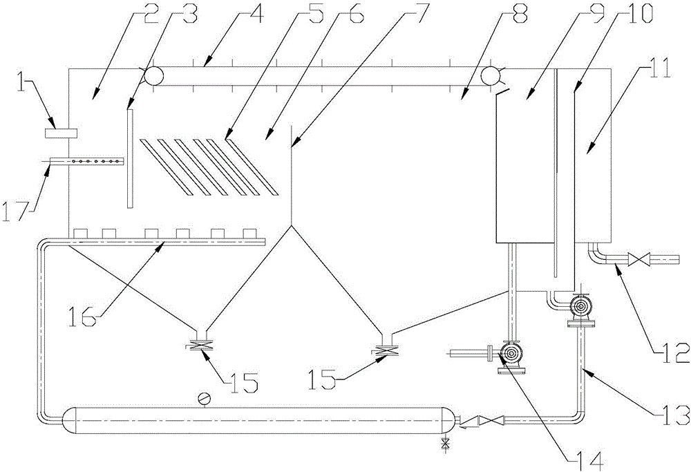 Oil field comprehensive sewage treatment device